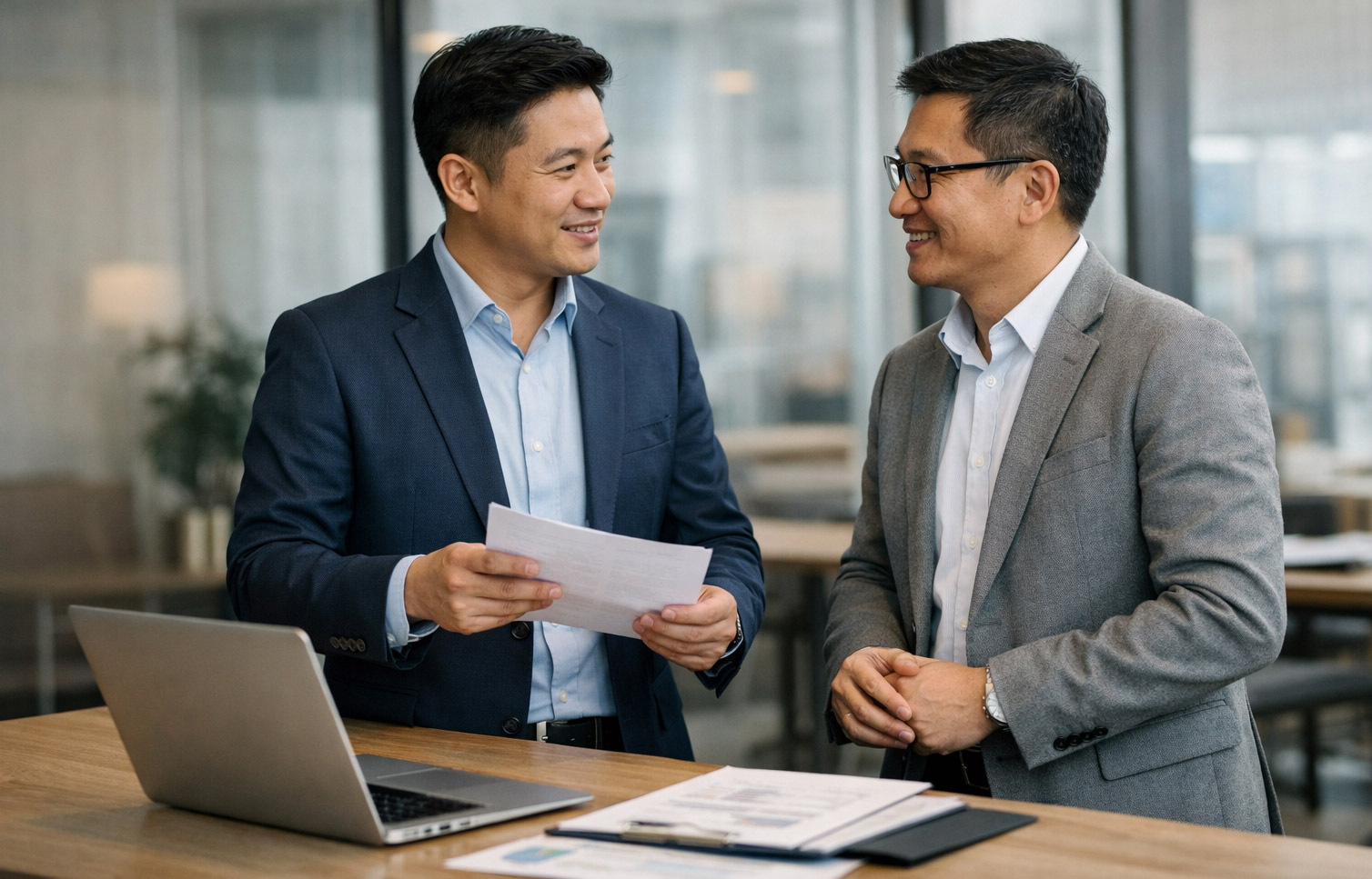 商務人脈交流情境圖