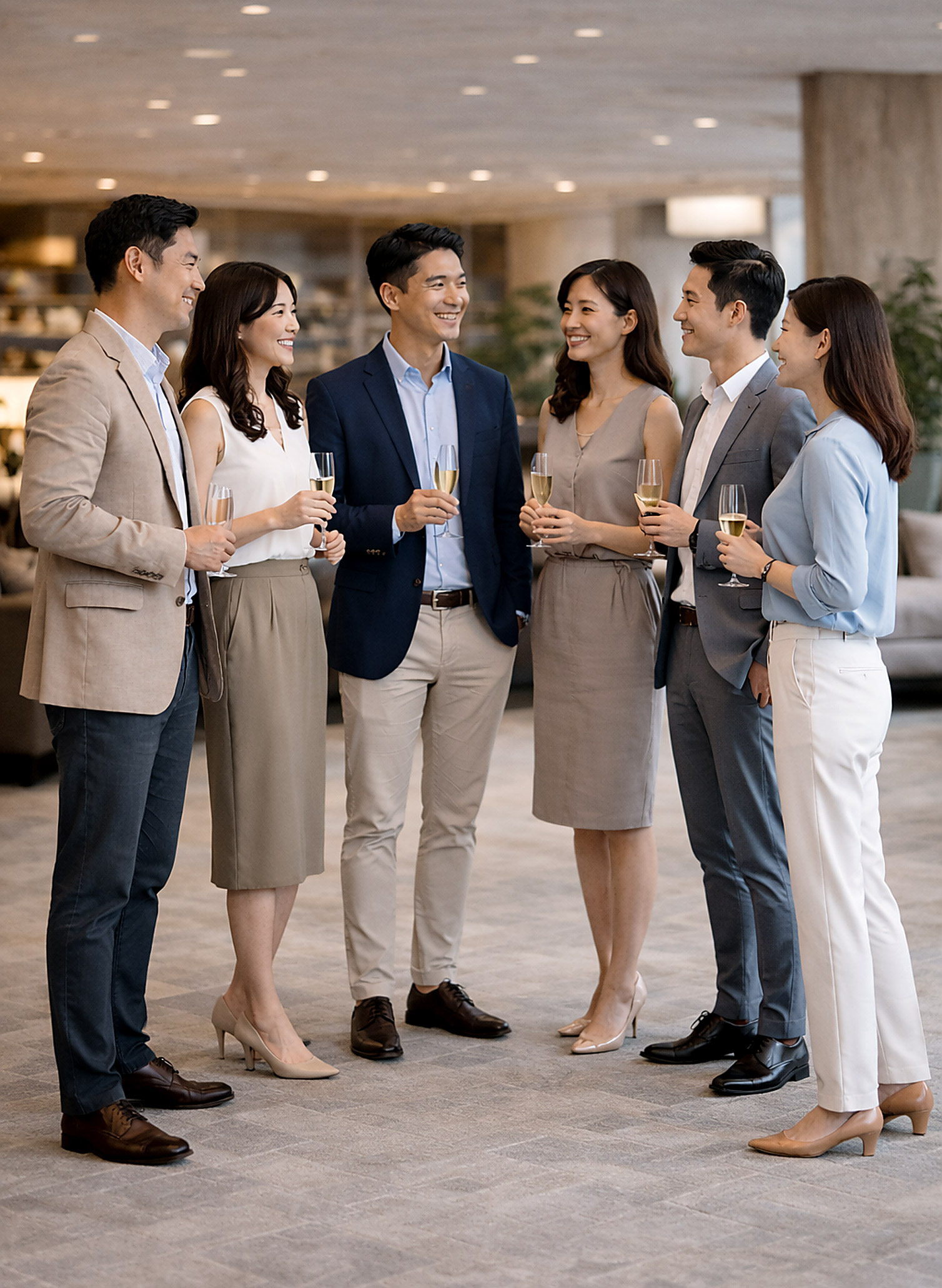 商務俱樂部交流與人脈連結情境圖